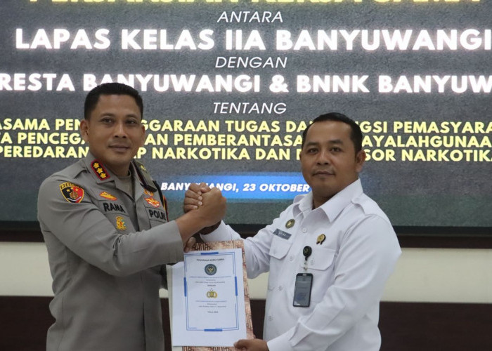 Sinergi untuk Integritas dan Anti-Narkoba: Polresta, BNNK dan Lapas Banyuwangi Teguhkan Komitmen Bersama