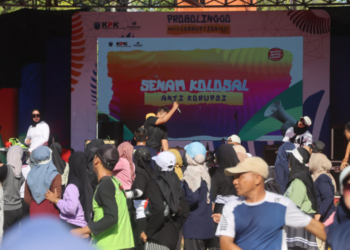 Kapolres Probolinggo Hadiri Probolinggo Anti Corruption Fest 2025 di Stadion Gelora Merdeka Kraksaan 