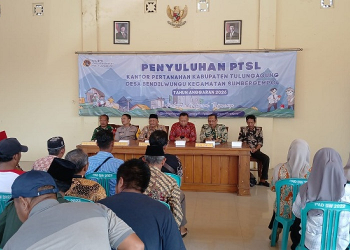 PTSL Bendilwungu Dikebut, Kepala Kantah Tulungagung Beri Arahan di Lapangan