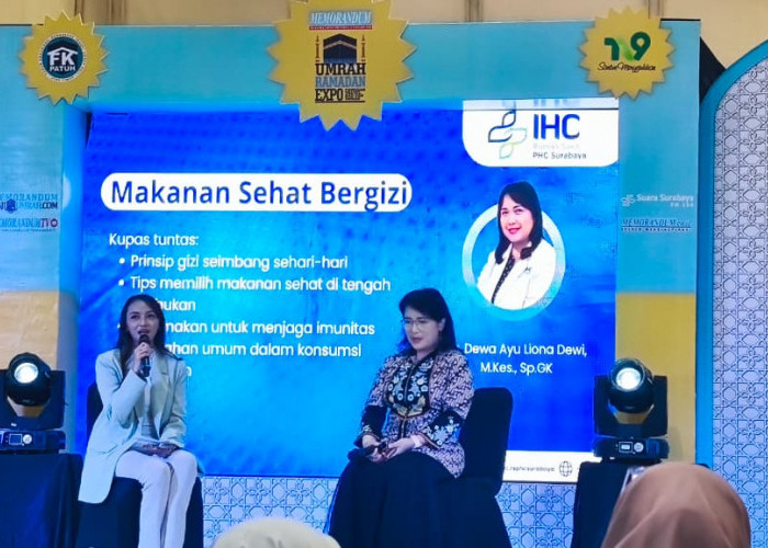 Antusiasme Pengunjung Saksikan Talkshow Pentingnya Pengaturan Nutrisi sebagai Persiapan Ibadah ke Tanah Suci