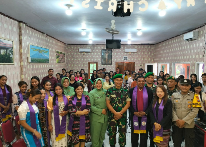 Perkokoh Toleransi, Koramil 02/Pesantren Kunjungi 10 Gereja saat Ibadah Natal 2025