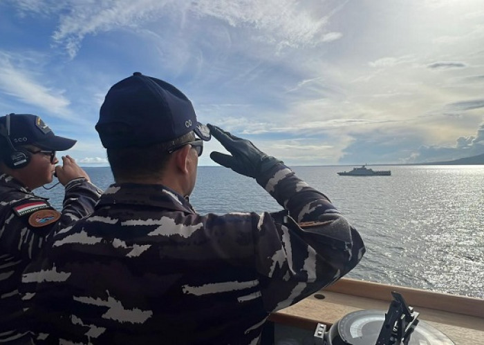KRI Prabu Siliwangi 321 Tiba di Selat Sunda Usai Pelayaran Lintas Samudera