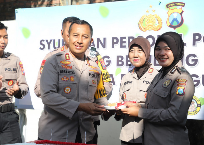 Polres Kediri Tasyakuran, Rayakan Ulang Tahun untuk 91 Personel