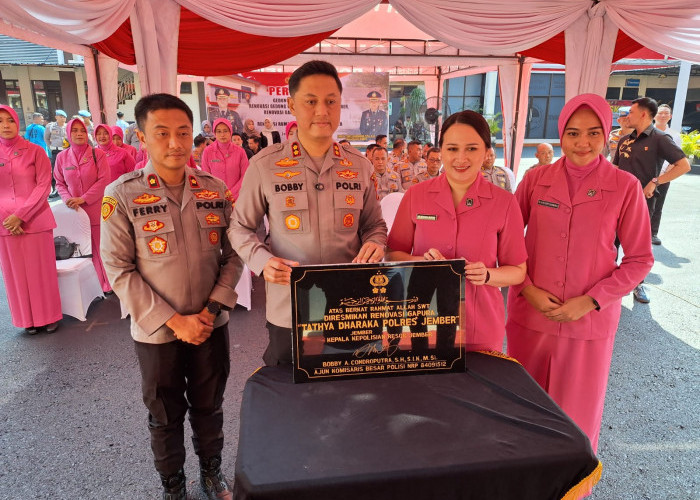 Wajah Baru Polres Jember, Renovasi Gapura dan Gedung Tathya Dharaka Demi Layani Masyarakat