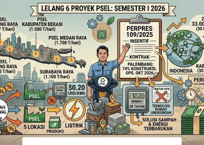 Pemerintah Segera Lelang 6 PSEL dari Medan hingga Bekasi Semester I 2026