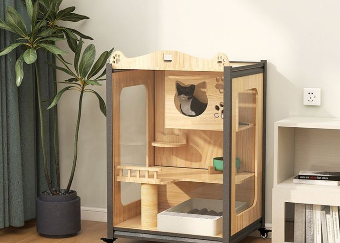 Cara Membuat Kandang Kucing Indoor dari Kayu yang Menyatu dengan Furniture Rumah