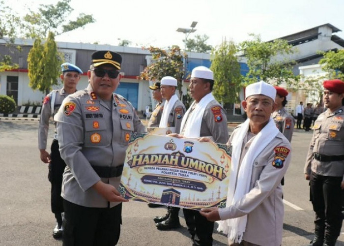 32 Personel Polresta Tuban Raih Penghargaan, Tiga Anggota Dapat Hadiah Umrah