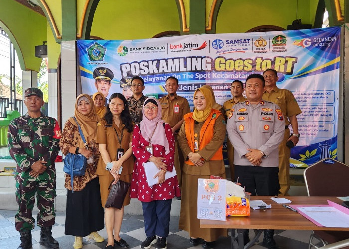 Pos Kamling Goes to RT Polsek Gedangan Hadirkan Pelayanan Publik di Desa Punggul