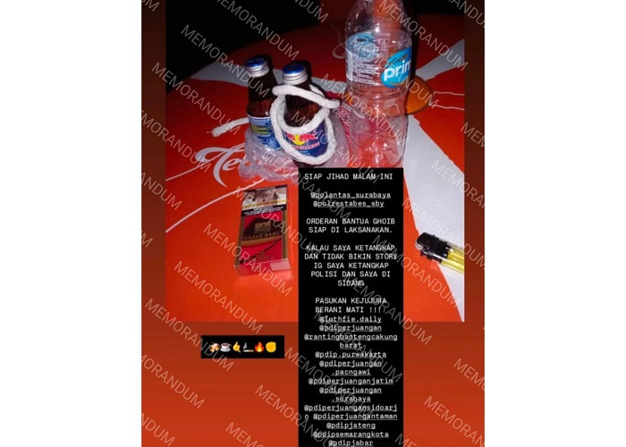 Yudha Pelaku Teror Molotov Dua Pos Polisi Surabaya Diduga Berprofesi Driver Ojol