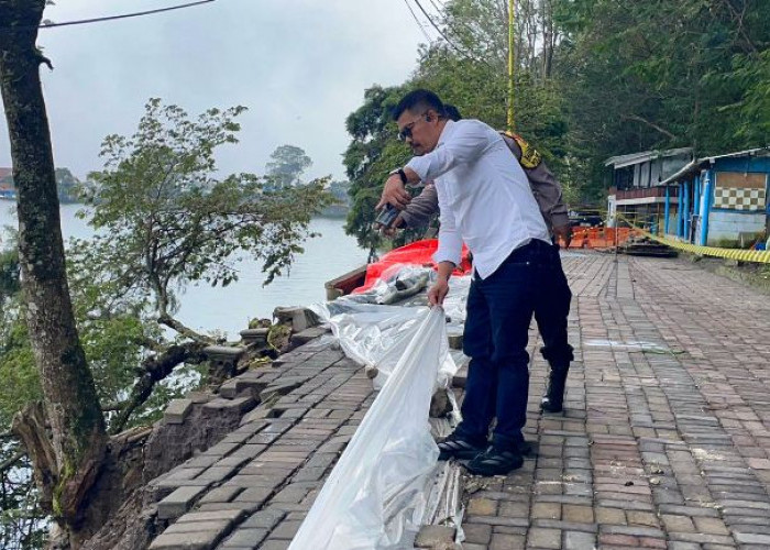 Ketua DPRD Magetan Sidak Talud Sarangan Ambrol