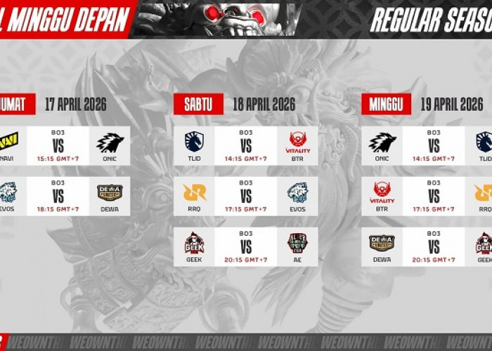 Jadwal MPL ID S17 Week 4 di Jakarta Menjadi Pekan Penentuan Krusial Menuju Paruh Musim