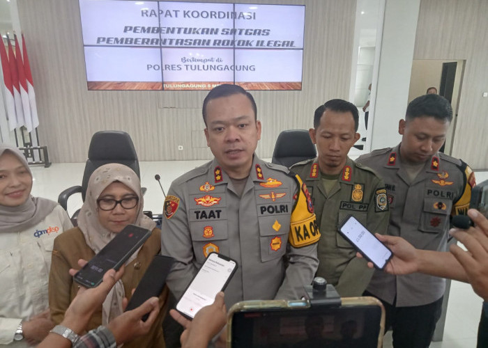 Polres Tulungagung Bentuk Satgas Pemberantasan Rokok Ilegal, Sasar Pengedar dan Produsen
