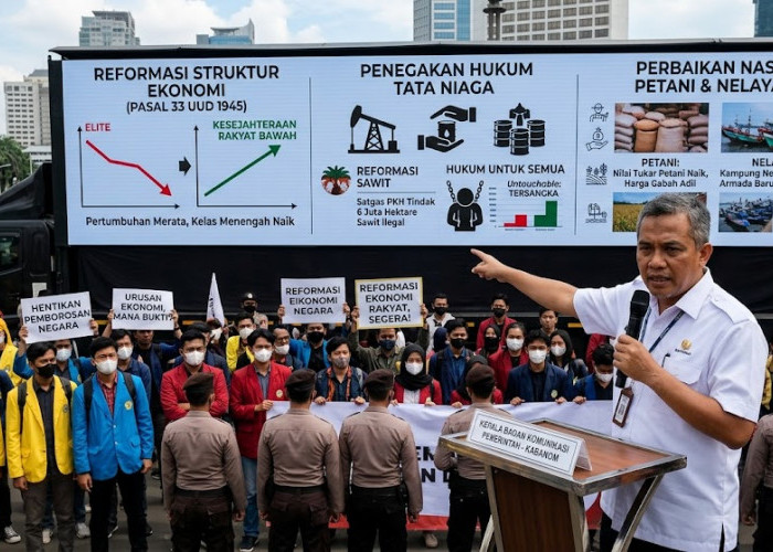 Jawab Tuntutan Demo, Kabakom Qodari: Presiden Sedang Lakukan Reformasi Struktur Ekonomi dan Tertibkan Elit