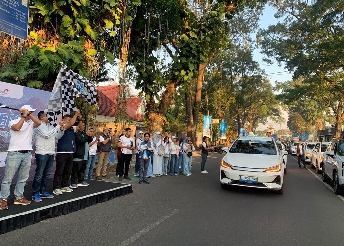  Percepat Aktivitas Berbasis Listrik, Wali Kota Malang Lepas Parade Mobil Listrik