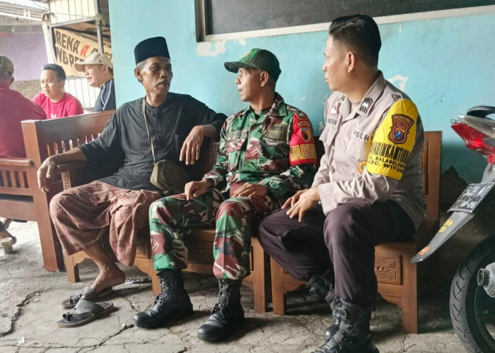 Wujud Sinergitas, Polsek Wiyung Hadiri Takziah Tokoh Masyarakat Balas klumprik