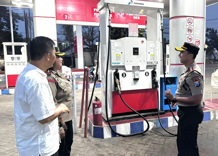 Cek 18 SPBU, Polres Pasuruan Kota Pastikan Stok BBM Aman Meski Pengiriman Terlambat