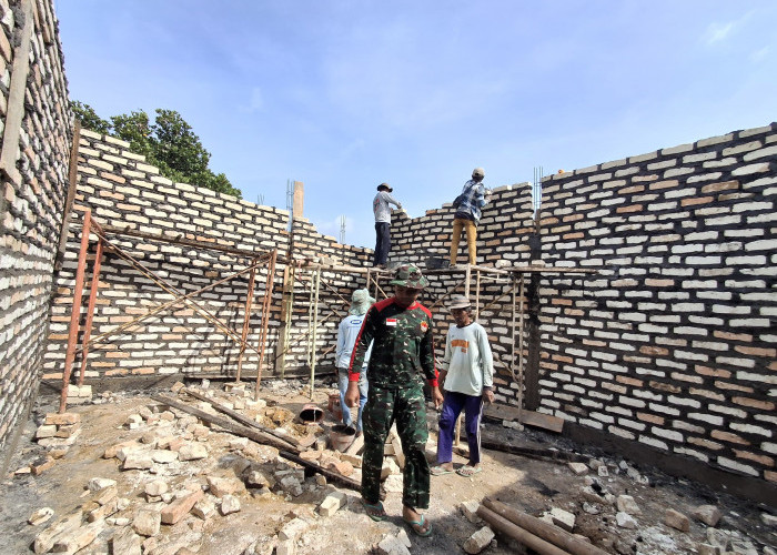 Gotong Royong Satgas TMMD dan Warga, RTLH Sami Kini Berdiri Lebih Kokoh