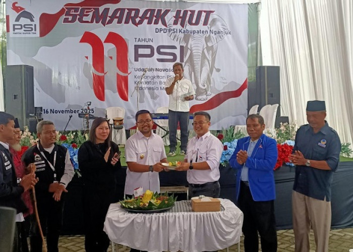 Wakil Bupati Nganjuk Hadiri Peringatan HUT ke-11 PSI Nganjuk