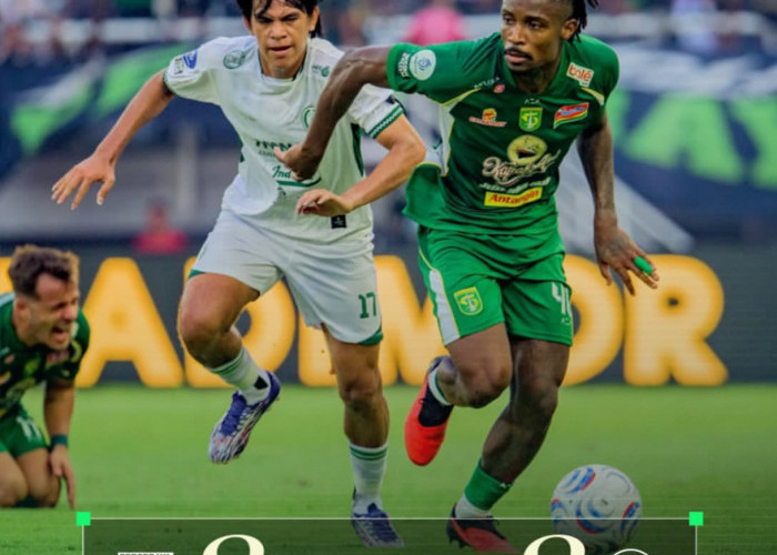 Brace Miguel Pereira Selamatkan Persebaya Surabaya dari Kekalahan Lawan PSS Sleman