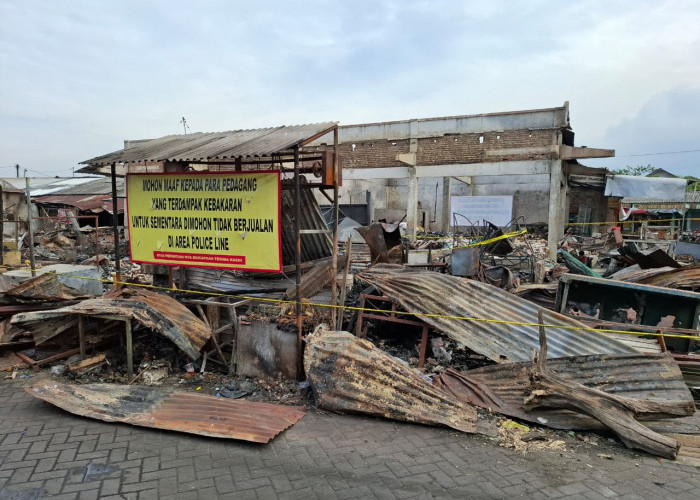 Police Line Belum Dibuka, Pedagang Pasar Pandaan Bakal Direlokasi ke Lapak Semi Permanen