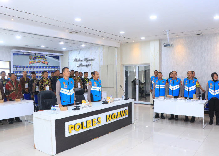 Polres Ngawi Gelar Penandatanganan Pakta Intergritas Casis Brimob 