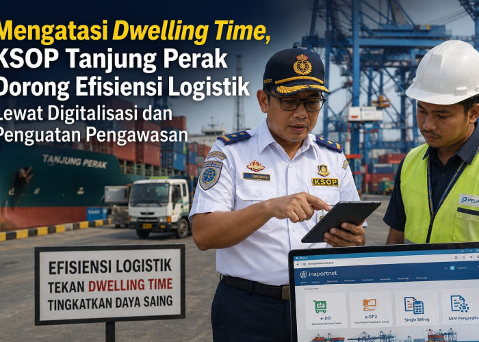 Atasi Dwelling Time, KSOP Tanjung Perak Dorong Efisiensi Logistik Lewat Digitalisasi dan Penguatan Pengawasan