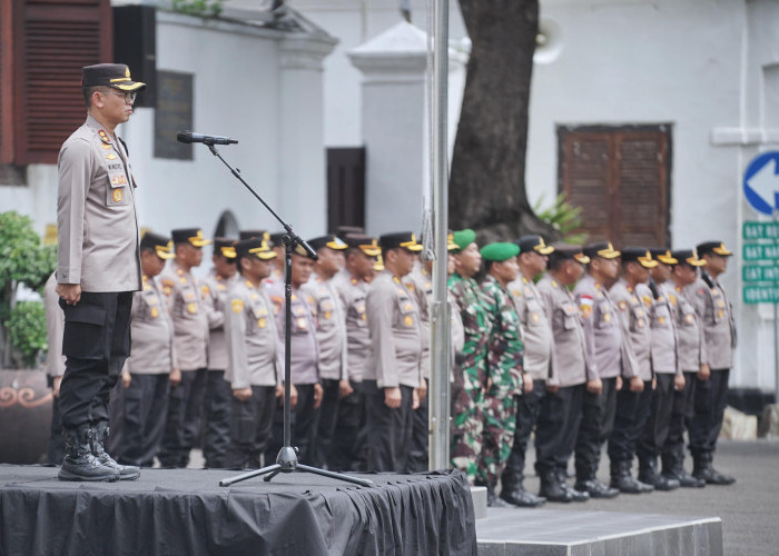 Polrestabes Surabaya Apel Gelar Pasukan dan Patroli Skala Besar Bulan Bakti TNI-Polri Tahun 2024