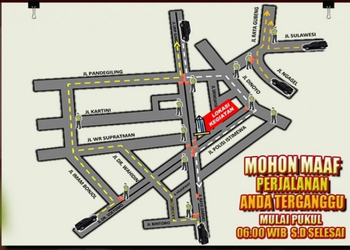 Persiapan Hari Juang Polri, Jalan Polisi Istimewa Dilakukan Pengalihan Arus Lalin Tanggal 18-19 Agustus 2025