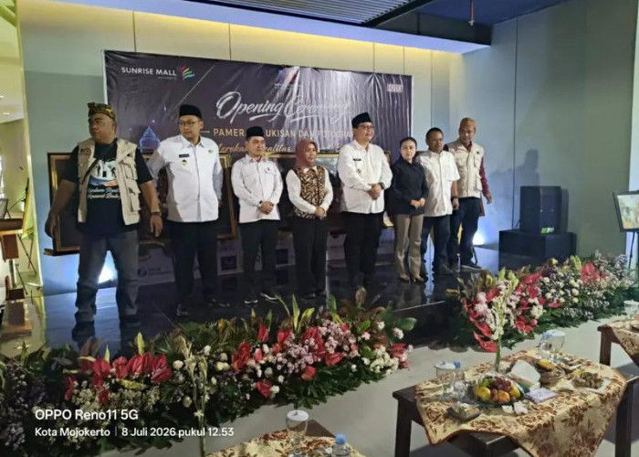Dua Kepala Daerah Buka Pameran Lukisan dan Foto Jurnalistik di Mojokerto