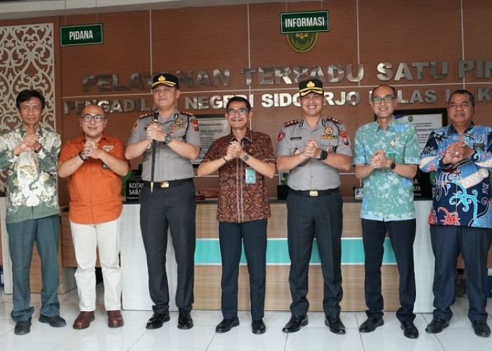 Kapolresta Sidoarjo AKBP Bobby Condroputra Sambangi Pengadilan Negeri, Perkuat Sinergi Hukum