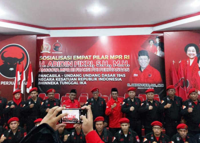 Sosialisasi Empat Pilar MPR RI Bersama Satgas PDI Perjuangan Bojonegoro Digelar di Kantor DPC PDI-P