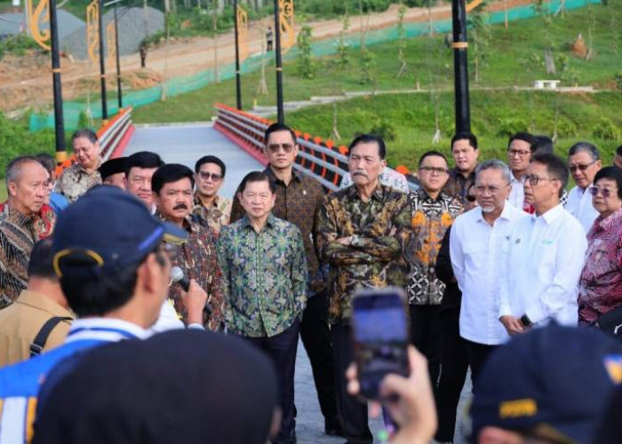 Menteri AHY Berkeliling IKN Bersama Presiden, Wapres RI, dan Menteri KIM Tinjau Embung hingga Sumbu Kebangsaan