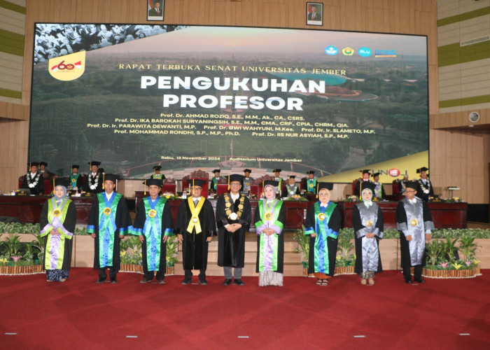 Universitas Jember Kukuhkan 7 Profesor, Miliki 80 Guru Besar