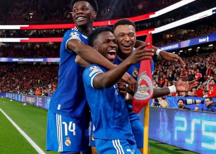 Vinícius Jr Cetak Gol Kemenangan, Laga Real Madrid vs Benfica Ternoda Dugaan Rasisme