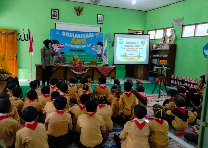 Cegah Perundungan di Ngawi, Polsek Geneng Sosialisasi ke Siswa SDN