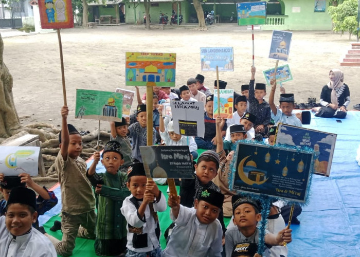 Hikmah Peringati Isra Mikraj, Siswa SDN Langenharjo 1 Harus Semakin Disiplin