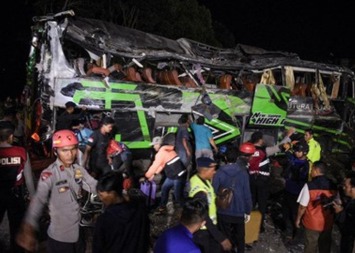 Detik-detik Kronologi Kecelakaan Bus Rombongan Pelajar SMK Lingga Kencana Depok di Tanjakan Emen