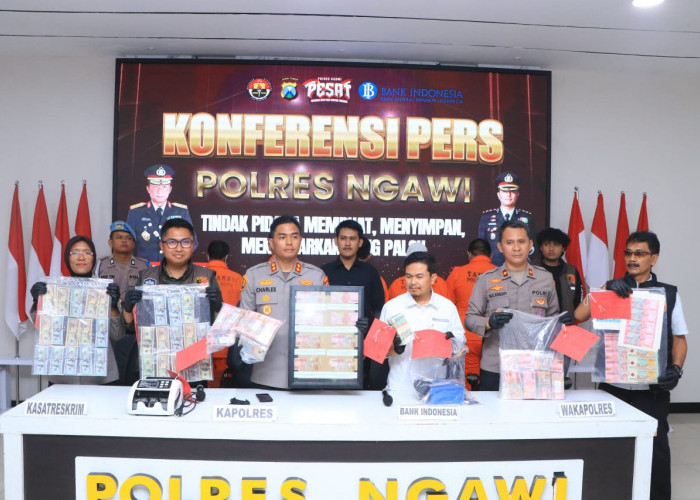 Dua Kades di Ngawi Terlibat Jaringan Uang Palsu, Target Edar Rp10 Miliar per Bulan