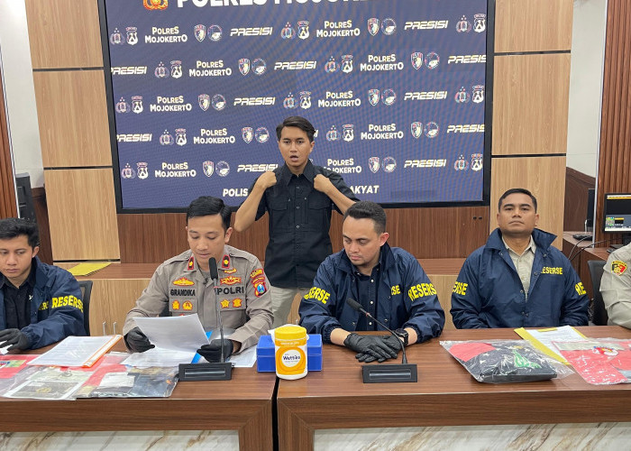 Polres Mojokerto Ringkus Dua Pelaku Pengeroyokan di Jalan Raya Pugeran Gondang