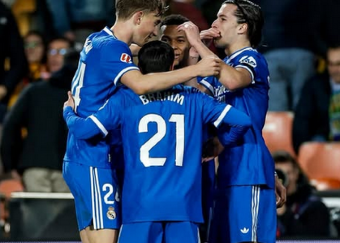 Aksi Carreras dan Mbappé Antar Real Madrid Tekuk Valencia