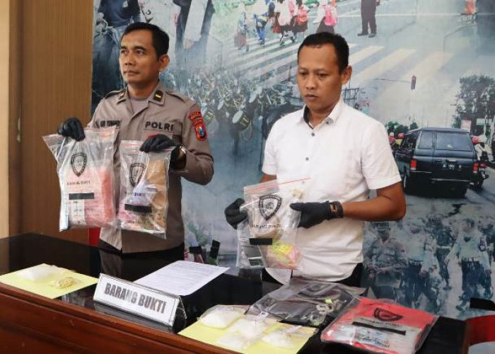 Sebulan Polres Madiun Kota Ringkus Pengedar Sabu 300 Gram