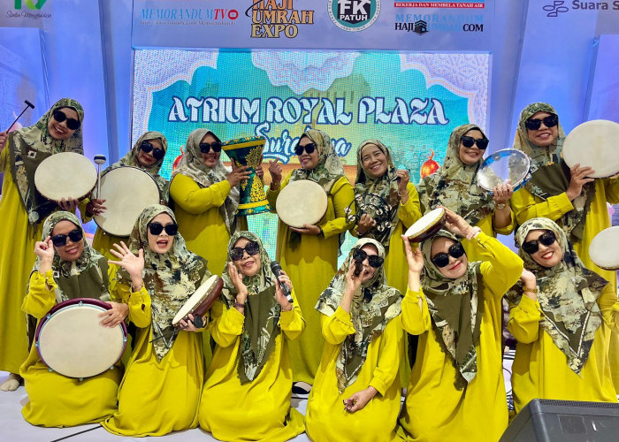 Bawakan 8 Lagu, Hadrah An-Nisa' Pacar Kembang Pukau Pengunjung Memorandum Haji Umrah Expo 2024