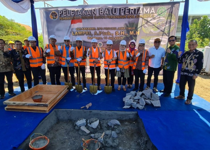 Gedung Baru Kantor Pertanahan Kota Surabaya II Dibangun, Warga Berharap Pelayanan Semakin Berkualitas