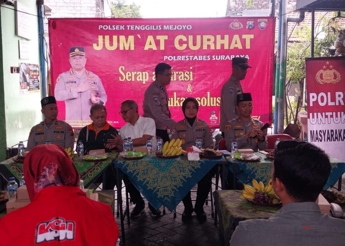 Dialog Warga di Jumat Curhat Polsek Tenggilis Mejoyo Wujudkan Kamtibmas