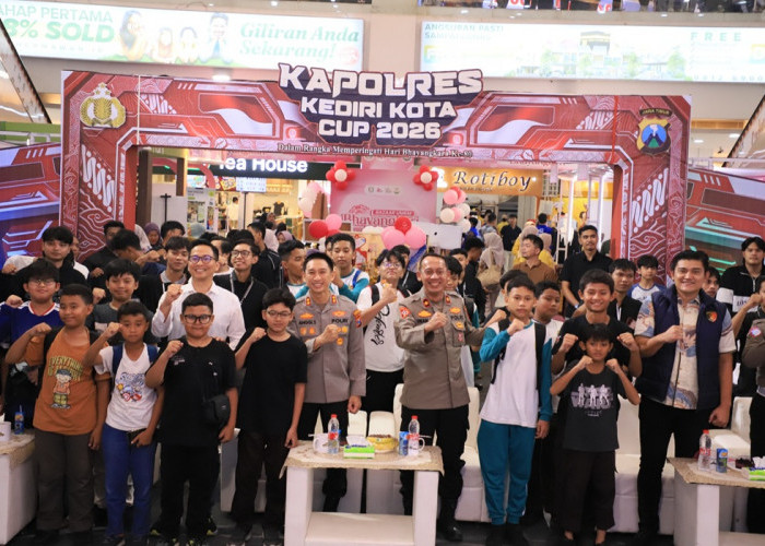 Wujudkan Ruang Kreatif bagi Generasi Digital, Kapolres Kediri Kota Buka Turnamen E-Sport 