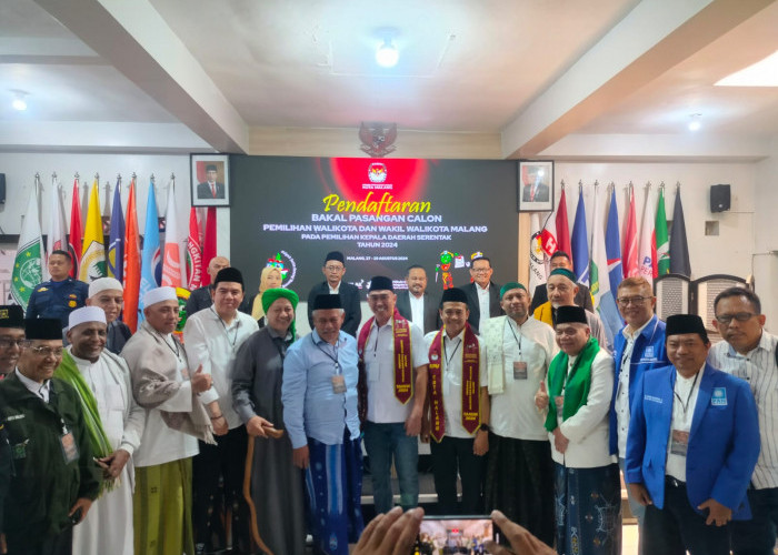 Pilkada Kota Malang 2024, Bapaslon Anton-Dimyati Resmi Daftar ke KPU