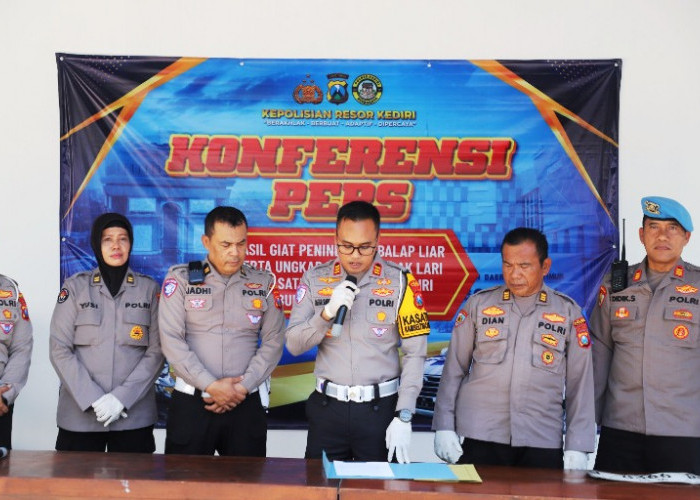 Polres Kediri Amankan 26 Motor Pelajar dari Balap Liar