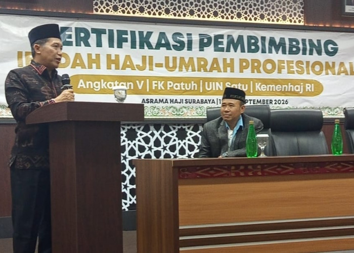 Sertifikasi Pembimbing Haji FK Patuh Dibuka Kakanwil Kemenhaj Jatim