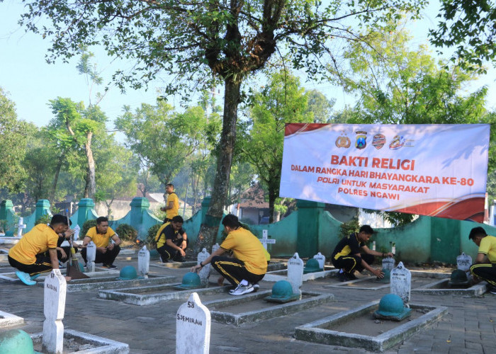Polres Ngawi Gelar Bakti Religi Sambut Hari Bhayangkara ke-80 