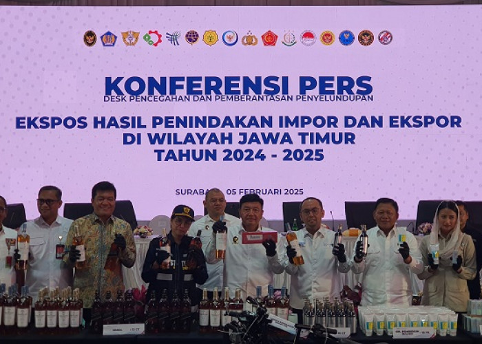 Bea Cukai Kementerian Keuangan Gagalkan Penyelundupan di Jatim Senilai Ratusan Miliar Rupiah